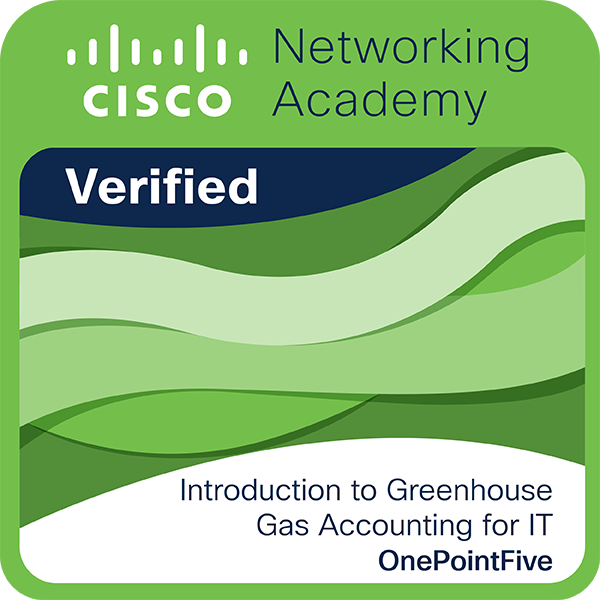 Introduction to Greenhouse Gas Accounting for IT badge