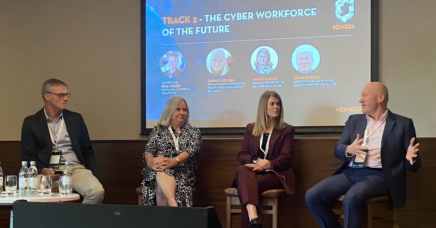 The Cyber Workforce of the Future - panel image from Cyber Ireland national conference 2025