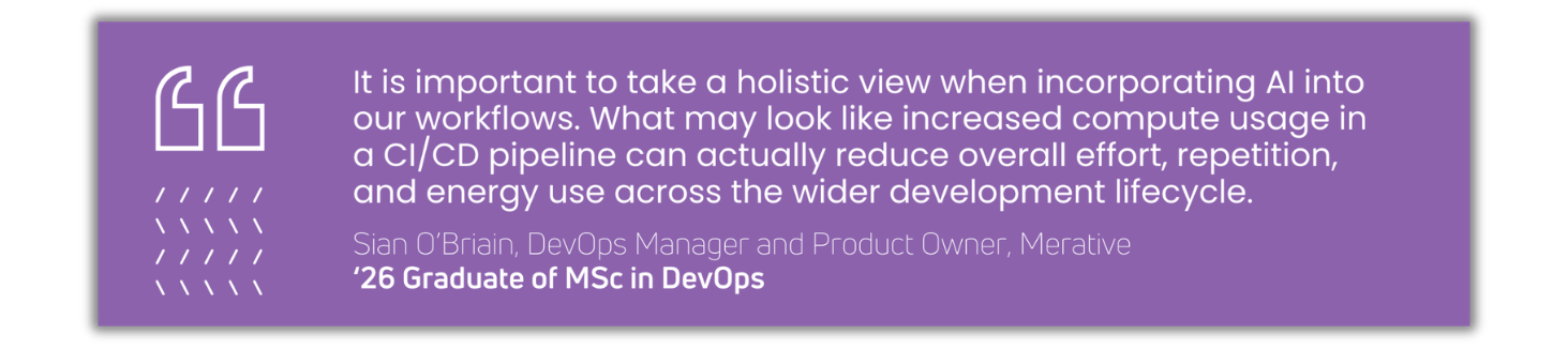 The Quest for Green AI and Sustainable DevOps article quote card