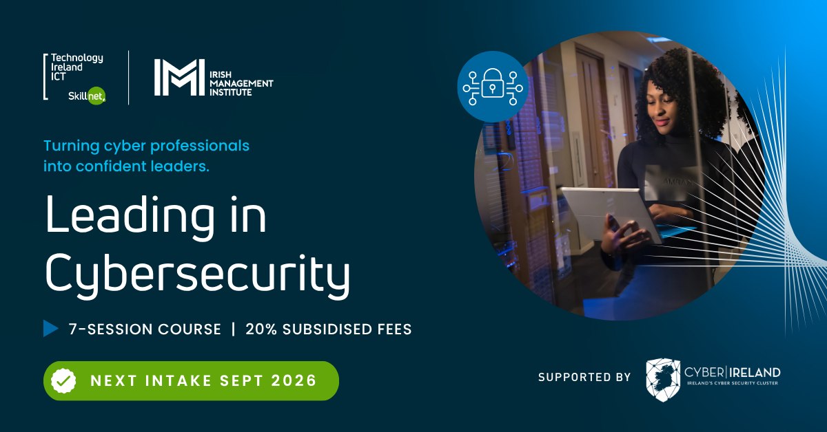 Leading in Cybersecurity 2026 intake announcement