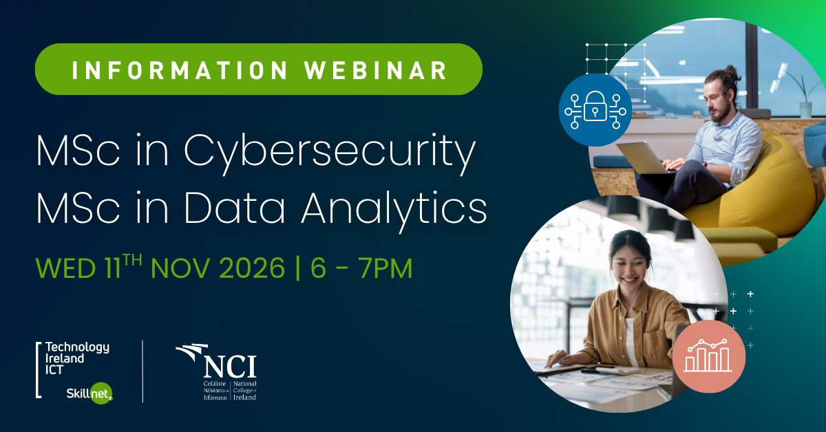 webinar social share for MSc Cybersecurity and MSc Data Analytics Nov 2026